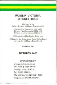 Image result for Ruislip Victoria Cricket Club
