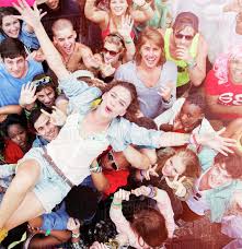 Image result for crowd-surfing
