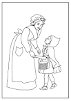 Little Red Riding Hood coloring page
