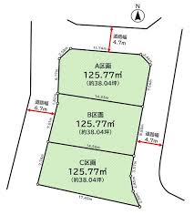 Image result for 中藤2丁目〈売地〉広々426.17㎡（法面含む）上下水道引込済、法面利用価値大、建築条件はございません。お好きなハウスメーカーで建築できます。