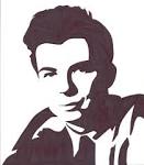 Rick Astley Stencil by