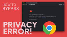 How to Fix Your Connection is Not Private on Google Chrome - YouTube