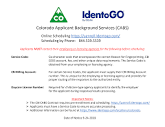 Colorado Applicant Background Services (CABS)