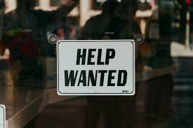 Image result for help wanted sign window