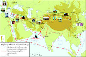 Image result for silk road map