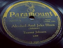 Tommy Johnson - Alcohol and Jake Blues vinyl record