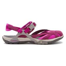 Shoesininblog | Merrell Women's Azura Wrap Sandals in Dark Purple