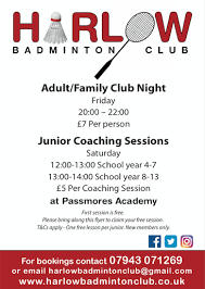 Image result for Harlow Badminton Club