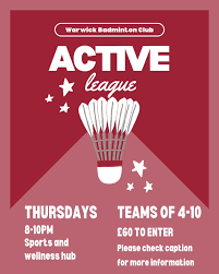 Image result for Warwick Badminton Club