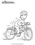 Bike Riding coloring page
