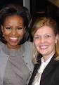 Mary Reding with first lady Michelle Obama. Photo courtesy of Mary Reding. - ObamaReding