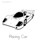 Car coloring page