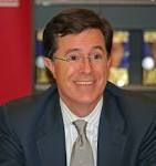 “Stephen Colbert,” he says,
