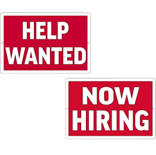 Image result for help wanted sign window