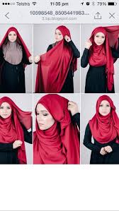Waterfall hijab style