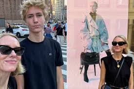 Image result for Maclaren Techno XT Naomi Watts and Liev Schreiber taking a stroll with son, Sasha