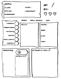 Image result for rpg character sheet