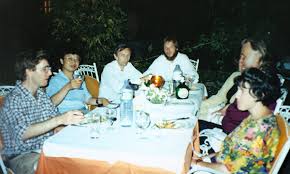 Chris Dietrich (USA), Zhang Yalin (China), Mick Webb (UK), Mike Stiller (South Africa), Tom Wood (USA) and Sue Dietrich (USA) at the Congress Dinner - delphi5