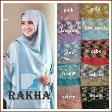 Khimar Satin Risty Original Rakha Collection - Jilbab Modis Murah