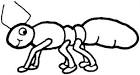 Ant coloring page