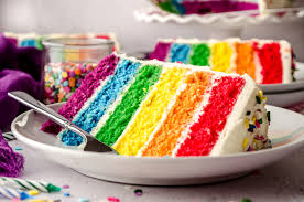 Image result for rainbow cake