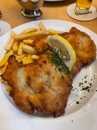 Image result for schnitzel mit pommes