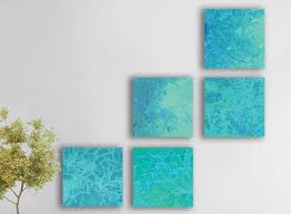 home decor artwork blue etsy ocean sea shore Abstract abstract art ...