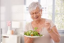 Image result for women eating salad and smiling