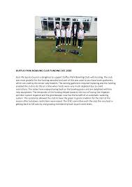 Image result for Duffus Park Bowling Club