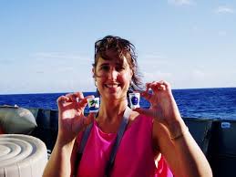 Mountains in the Sea: Melissa Ryan holds up two compressed cups - cups_600