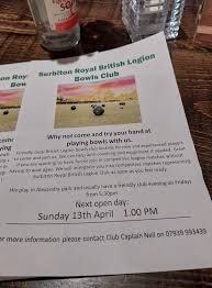 Image result for Royal British Legion Bowls Club