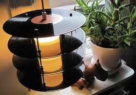 Record lamp vinyl display
