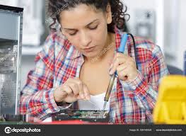 Image result for woman soldering