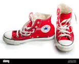 Red converse sneakers hi-res stock photography and images - Alamy