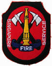 SINGAPORE FIRE SERVICE EMBROIDERED PATCH #2 (Kuala Lumpur, end ...