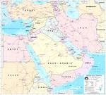Large-Size Map of the Middle East: Modern Day