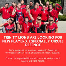 Image result for Trinity Oxford Netball Club