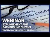 Expungement and Background Checks - YouTube