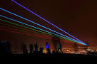 'Global Rainbow', Newtownards. The laser lights of the 'Global Rainbow' - via Daymix