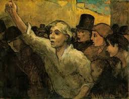 Image result for riot scene by honore-daumier