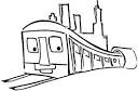 Subway coloring page