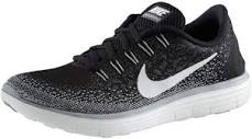 Amazon.com | Nike Womens Free RN Distance Running Shoe Black/White ...