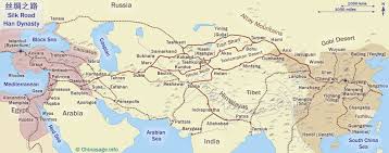 Image result for silk road map