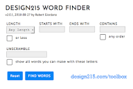Design215 Word Finder - Find and Unscramble Words