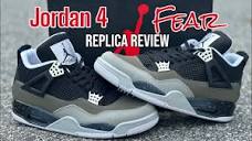 Jordan 4 fear pack replica review unboxing stockxjordan4 review ...
