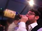 Adam enjoying some Jameson (an