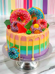 Image result for rainbow cake
