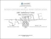 Certificates of Accreditation and Certification | AAAHC