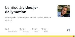 GitHub - benjipott/video.js-dailymotion: Allows you to use ...