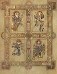 Four Evangelist Symbols from the Book of Kells